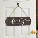 Letrero Colgante, Family is Everything