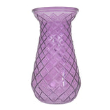 Florero de Cristal, Sirena, Color Morado