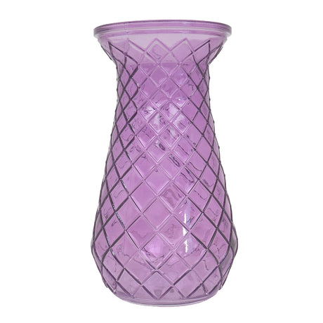 Florero de Cristal, Sirena, Color Morado