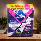 Toallas Femeninas Buenas Noches, Saba, 6 pzas