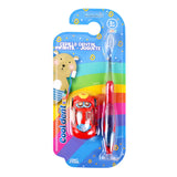 Cepillo Dental Infantil con Coche de Juguete, Cool Dent, Color Rojo