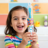 Cepillo de Dientes Infantil con Porta Cepillo, Color Azul