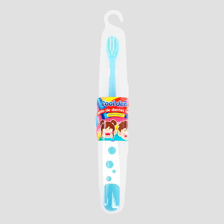Cepillo de Dientes Infantil con Porta Cepillo, Color Azul