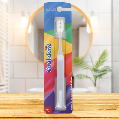 Cepillo Dental, Cerdas Ultra Finas, Color Gris