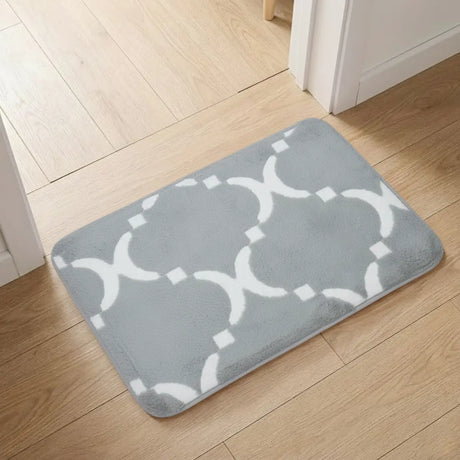 Tapete Rectangular, Diseño Color Gris