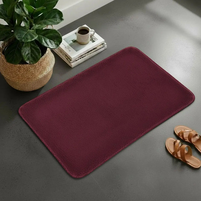 Tapete, Rectangular, Color Vino