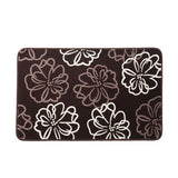 Tapete, Diseño Flores, Color Café, Rectangular
