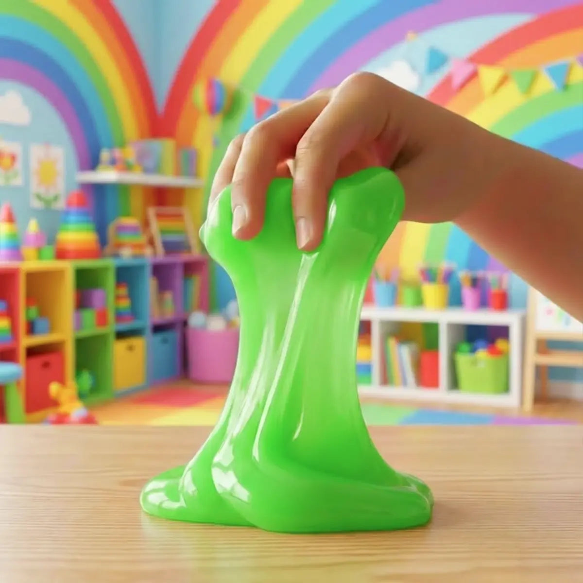 Sonrisa, Slime, Color Verde, 340 gr