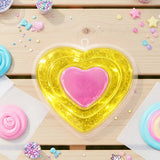 Slime, Corazón, Color Amarillo, 230 gr