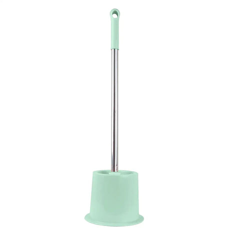 Cepillo con Base para Baño, Color Verde Pastel