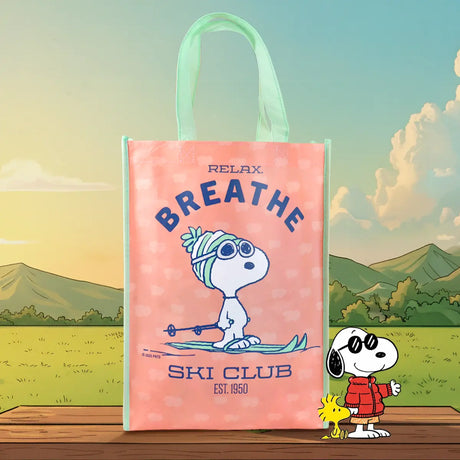 Bolsa Ecológica NavideÃ±a, Peanuts, Ski Club