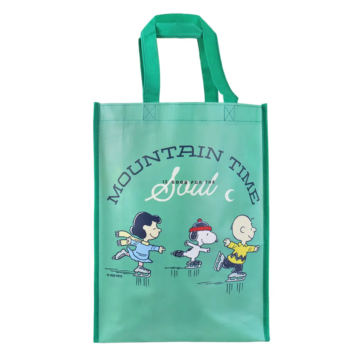 Bolsa Ecológica NavideÃ±a, Peanuts, Color Verde