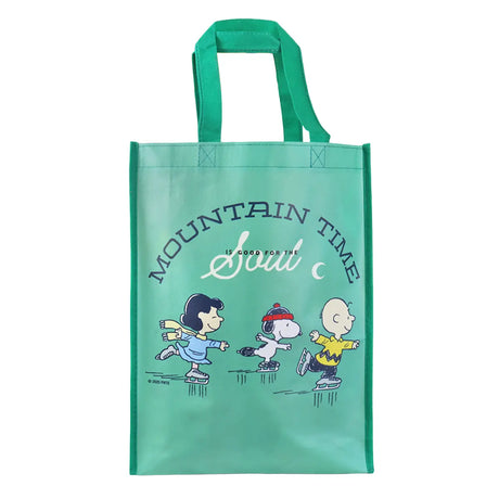Bolsa Ecológica NavideÃ±a, Peanuts, Color Verde