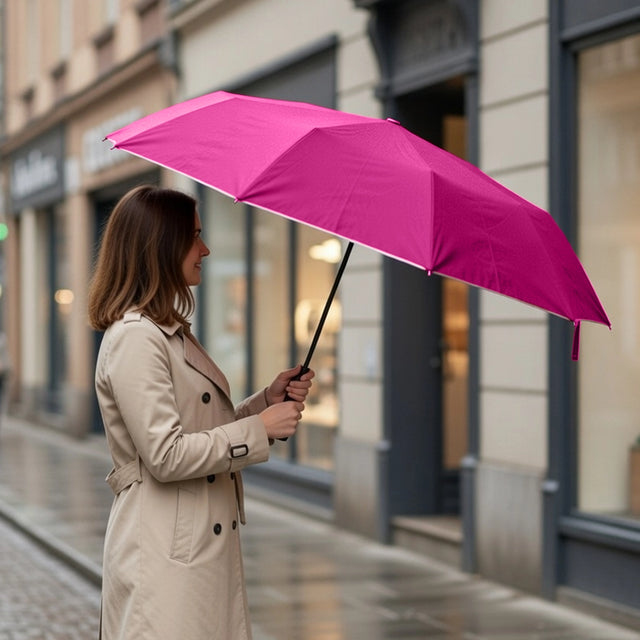 Sombrilla Plegable, Color Rosa