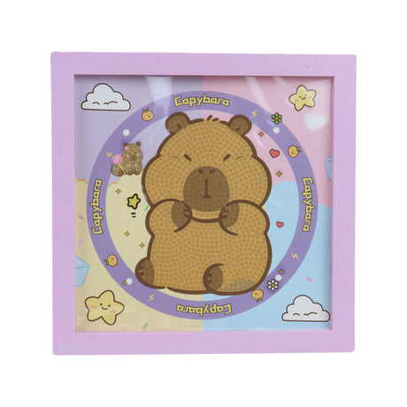 Set Marco con Cuentas DIY, Capibara, Color Morado