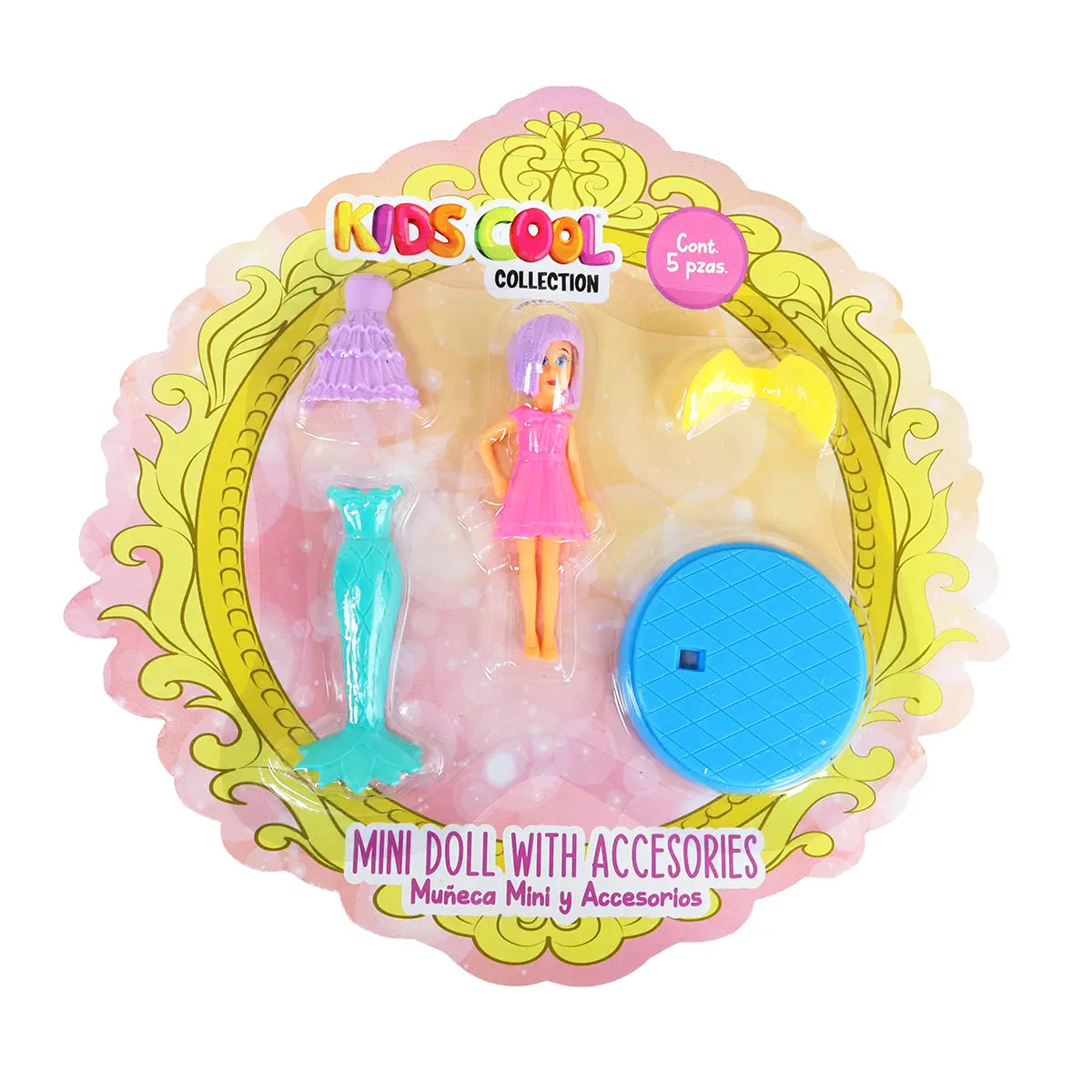 Set de Muñeca con Accesorios, 5 pzas