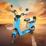 Bicicleta Eléctrica, Kiwo, KL 800, Color Azul Claro