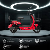 Bicicleta Eléctrica, Tori 800, Color Rojo