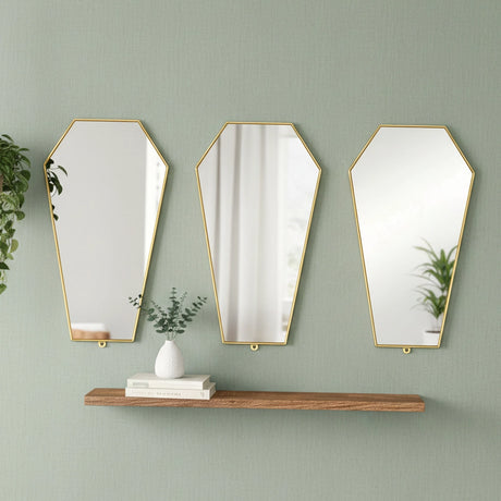 Set de Espejos Decorativos, Figura, 3 pzas