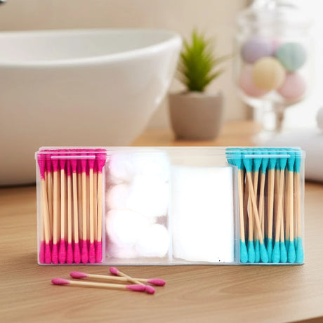 Caja con Hisopos y Algodón, Stylesh, 170 pzas