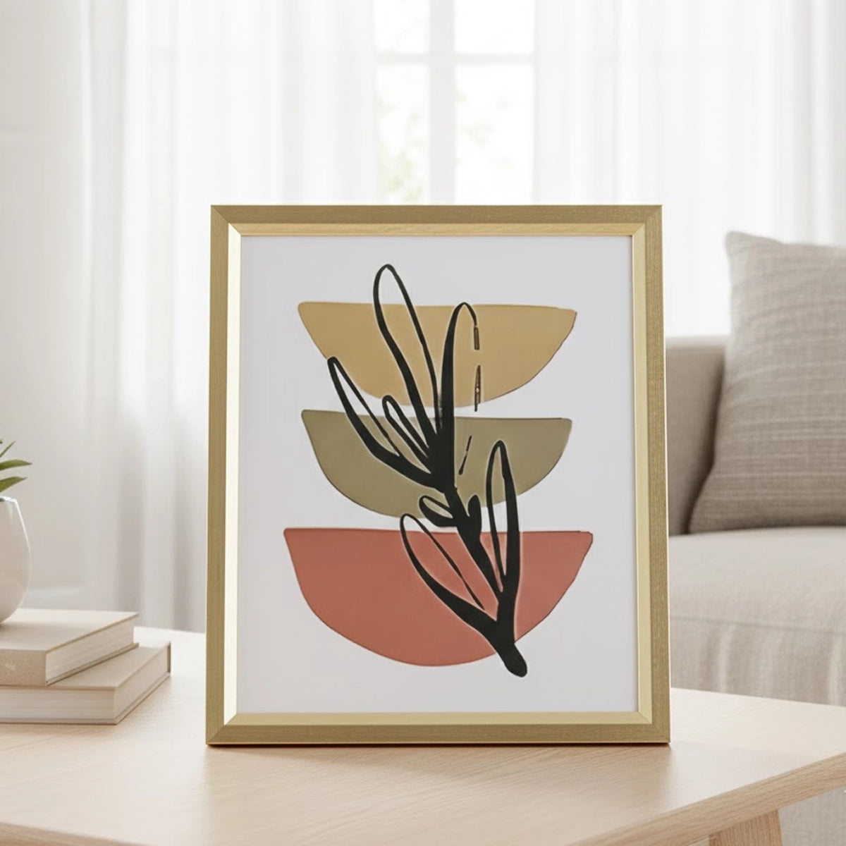 Portarretrato, Diseño Planta, Color Dorado