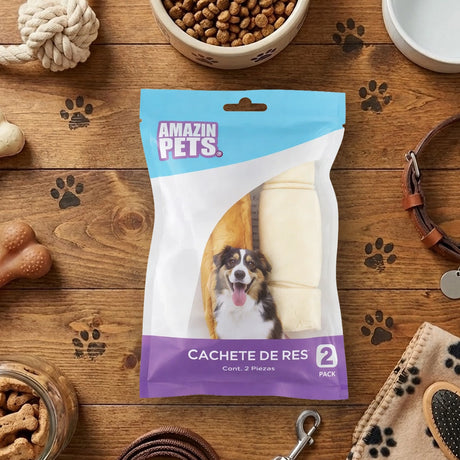 Carzana para Mascota, Cachete de Res, 2 pzas