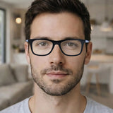 Lentes de Lectura, Color Negro y Azul, +3.00