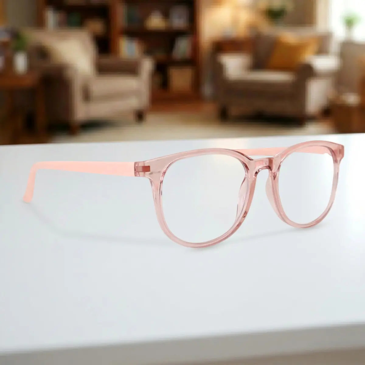 Lentes de Lectura, Color Blanco y Rosa, +3.50
