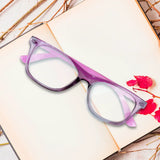 Lentes de Lectura, Rectangulares, Color Morado, +4.00