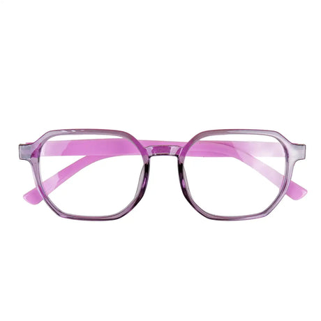 Lentes de Lectura, Octagonales, Color Morado, +4.00