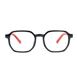 Lentes de Lectura, Color Negro y Rojo, +4.00