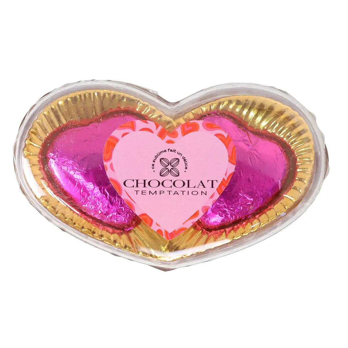 Chocolate, Caja Corazón, Color Rosa