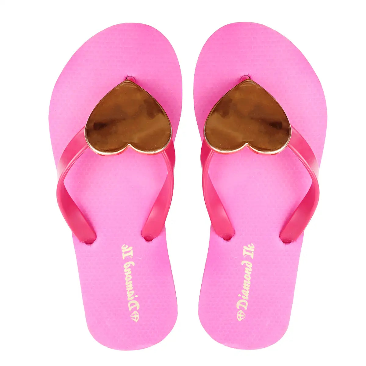 Sandalias con Corazón, Color Rosa