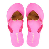 Sandalias con Corazón, Color Rosa
