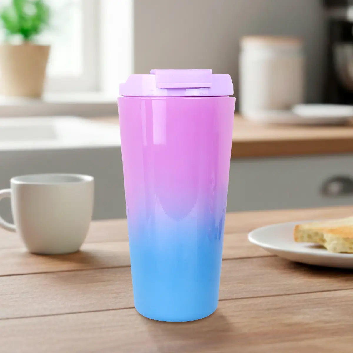 Termo de Plástico, Color Morado, 750 ml