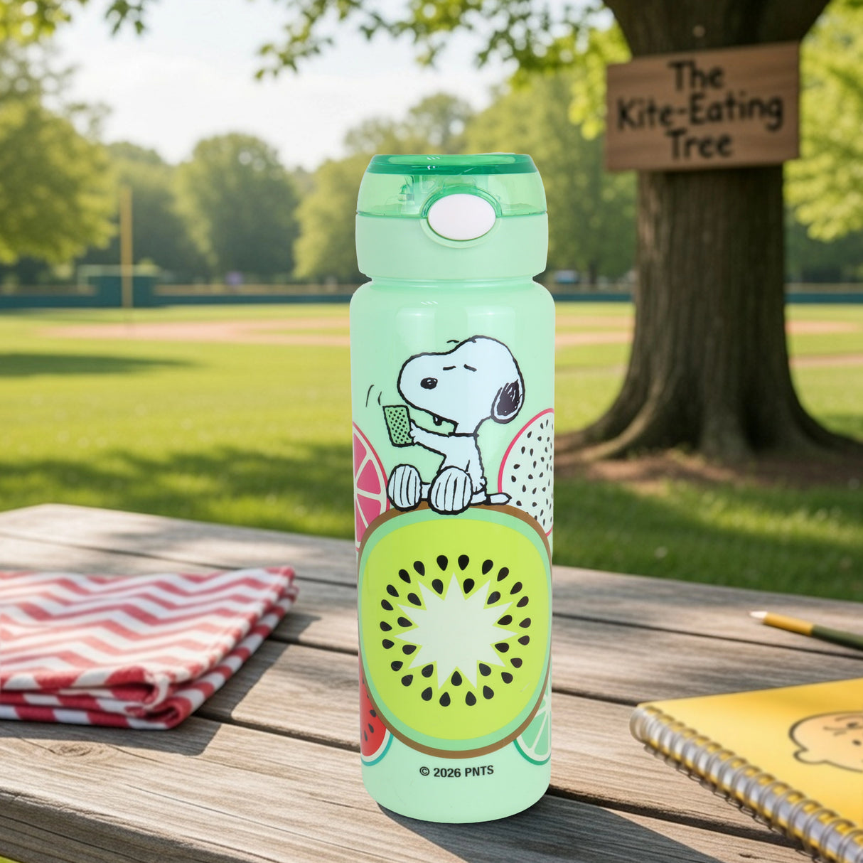 Botella de Agua, Snoopy, Diseño Frutas, 680 ml