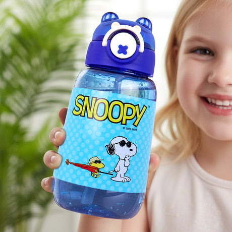 Botella de Agua, Diseño Osito, Peanuts, Color Azul, 700 ml