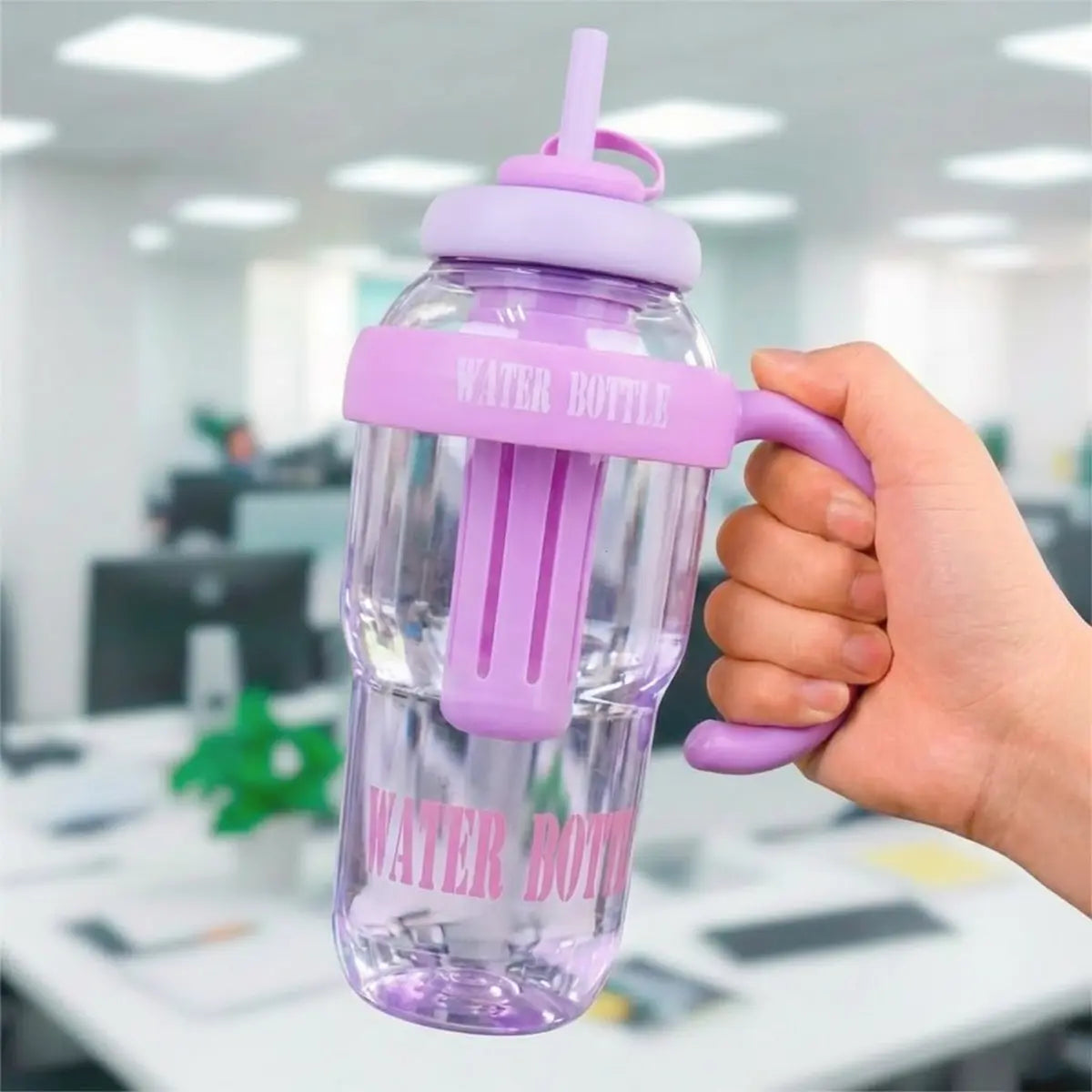 Botella de Agua, Color Morado, 1.3 L