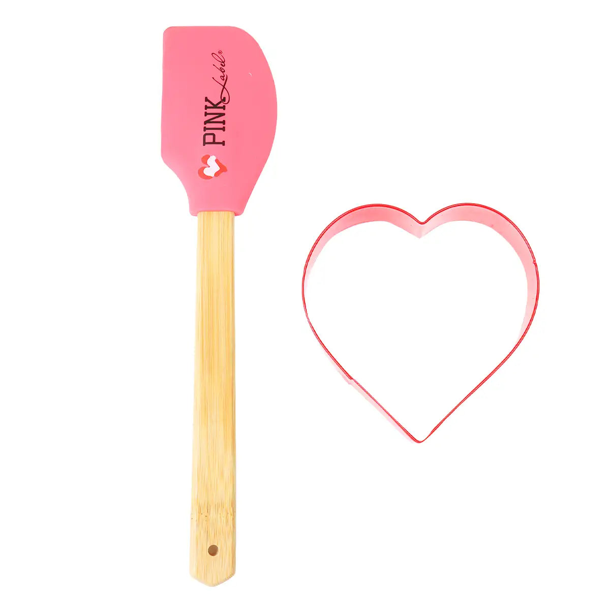 Kit de EspÃ¡tula y Cortador de Galleta, Corazón