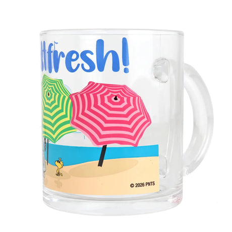 Taza, Playa, Snoopy, 345 ml