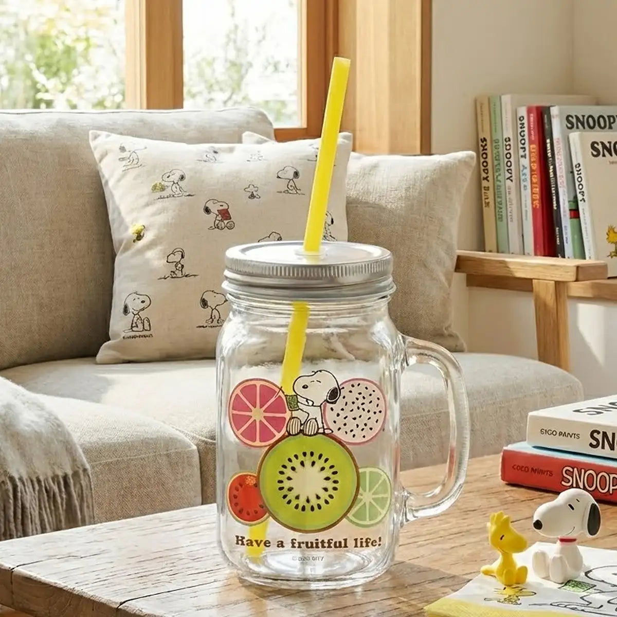 Tarro de Cristal, Snoopy, DiseÃ±o Frutas