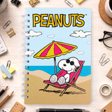 Libreta de Rayas, Peanuts, Diseño Playa