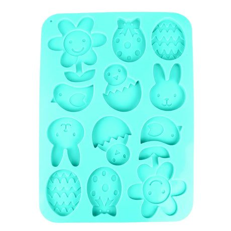 Molde de Silicón, DiseÃ±o Pascua, Color Gris
