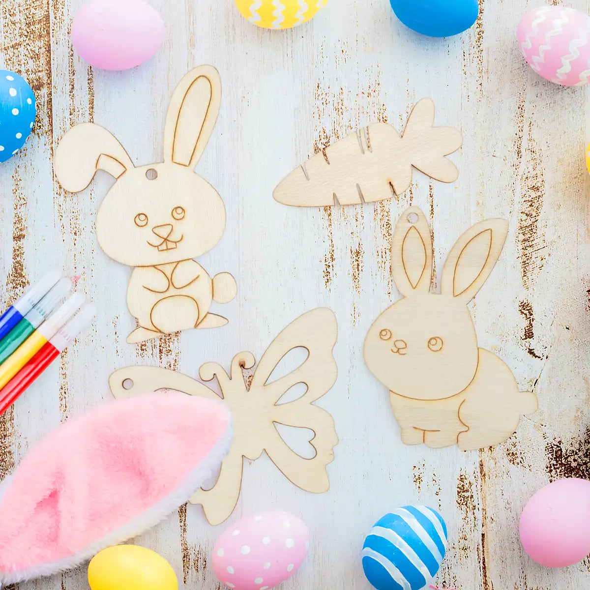 Set DIY con Plumones, Pascua
