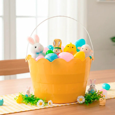 Canasta de PlÃ¡stico, Pascua, Color Naranja