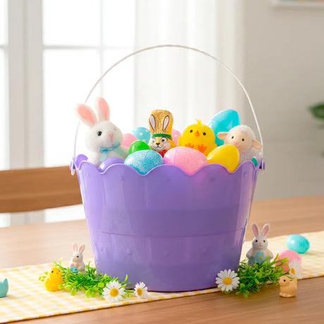 Canasta de Plástico, Pascua, Color Morado