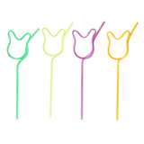 Popotes, Forma de Conejo, Colores, 4 pzas
