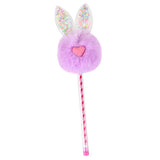 Pluma con Pompón Morado, Conejito