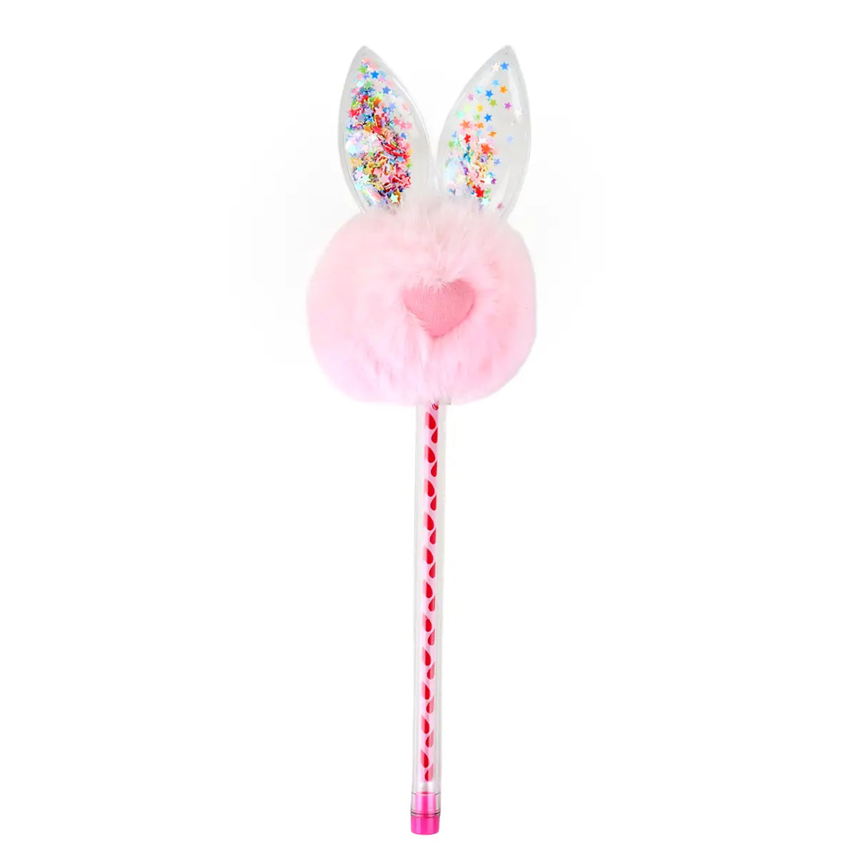 Pluma con Pompón Rosa, Conejito