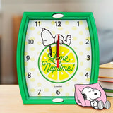 Reloj de Pared Redondo, Snoopy, Color Verde